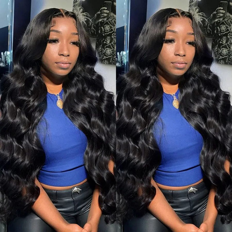 Flash Sale: Body Wave 13x4 Transparent Lace Front Wigs Natural Hairline Real Human Hair