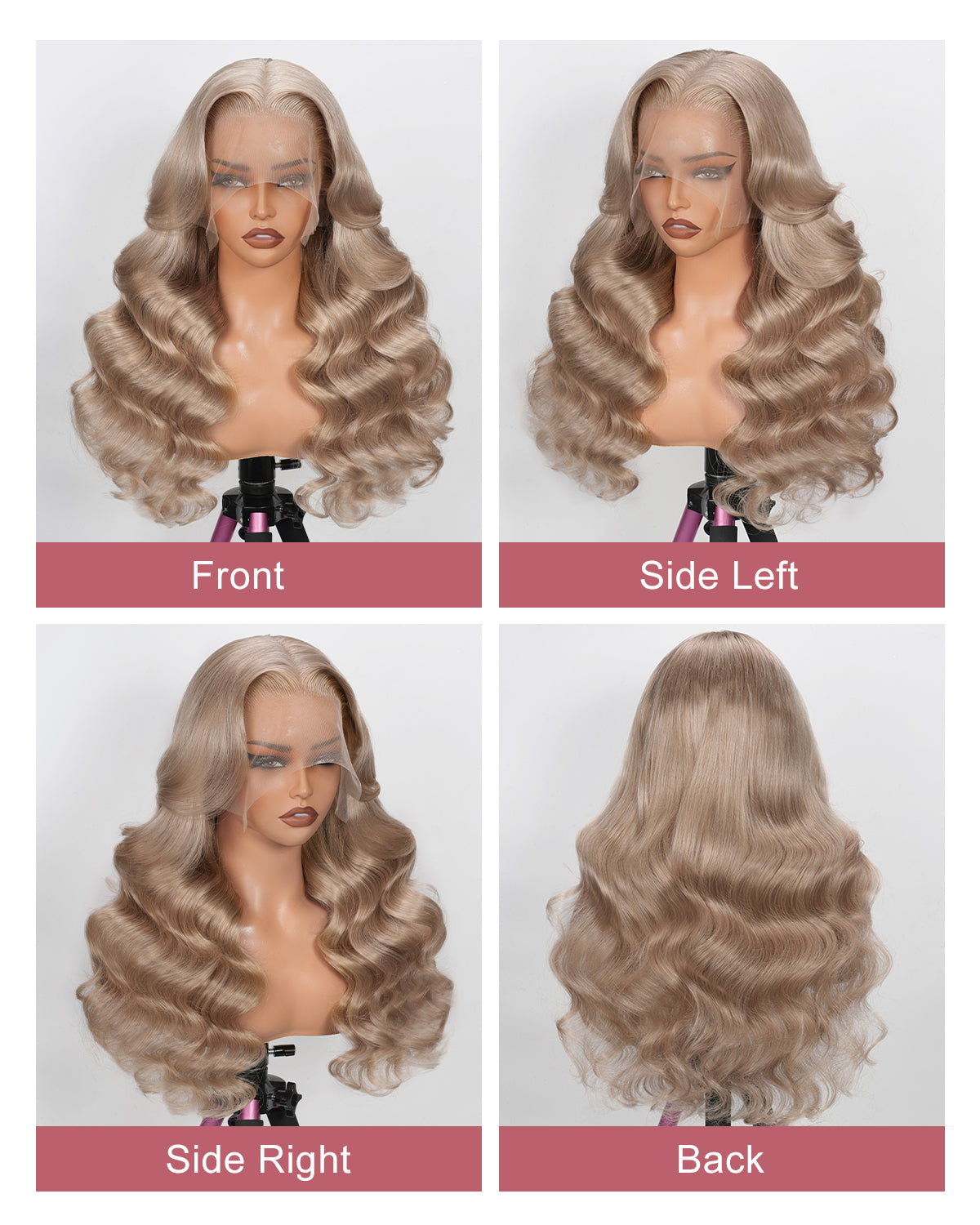 Alididi Ash Blonde Wig Human Hair 200% Density Milk Tea Ash Blonde Wig 13x6 Body Wave Hd Thin Lace Front Wigs Human Hair Full And Thicker Pre Plucked Pre Cut Natural Hairline With Baby Hair