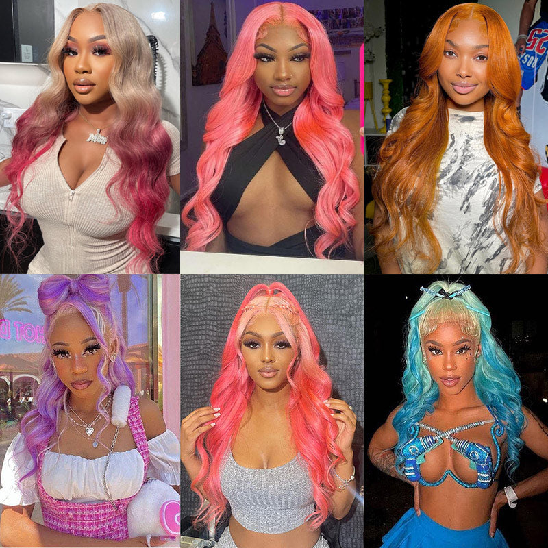 Long Straight Hair 613 Blonde 4x6 Wear Go Wig/13x4 HD Transparent Lace Frontal Wigs Human Hair-Alididihair