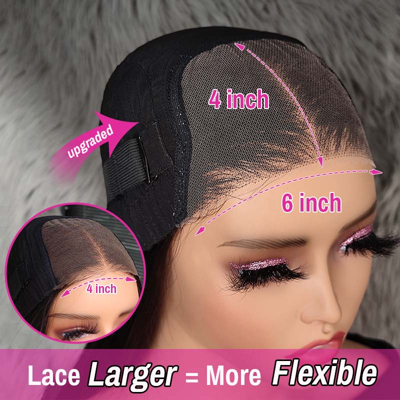 BabyAndy Deep Wave 5x5 Transparent Lace Closure Wigs Human Hair Pre Plucked With Baby Hair