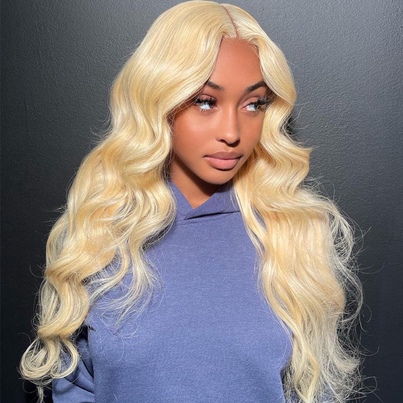 Pre-Plucked Wear Go Glueless Wig 613 Blonde Pre Cut 4x6 HD Lace Closure Body Wave Human Hair Wig-Alididihair