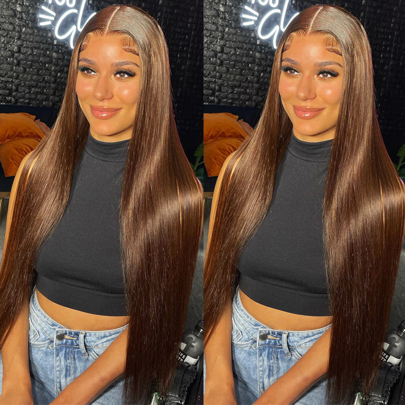 Chestnut-Brown-4x6-Transparent-straight-hair-Lace-Frontal-Human-Hair-Wigs-for-Black-Women