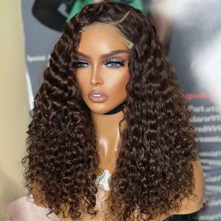 Chocolate-Brown-13x4-HD-Transparent-Lace-Frontal-Wig-Natural-Hairline-Curly-Human-Hair-Wigs-Alididihair