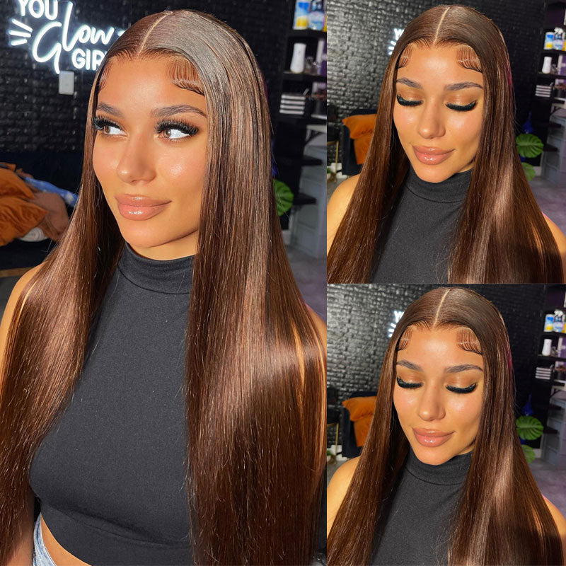 Chocolate-Straight-Lace-Front-Wigs-Human-Hair-4x6-HD-Transparent-Lace-Frontal-Wigs