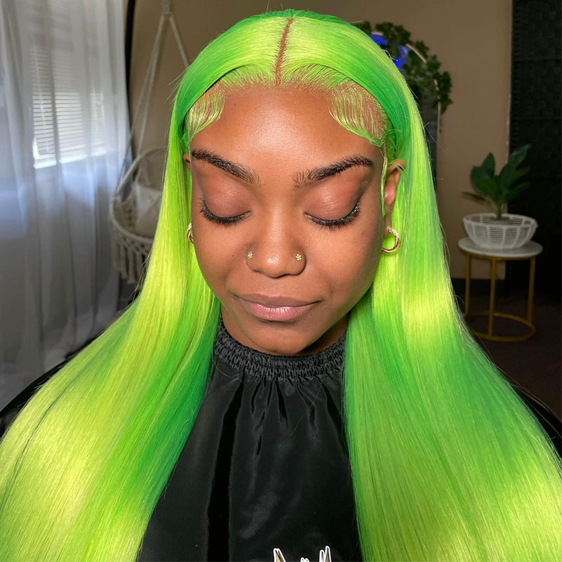 Green-lace-front-wig-human-hair-frontal-wigs