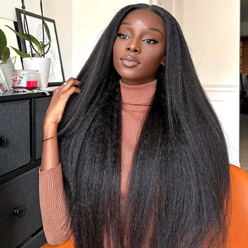 Kinky-Straight-Hair-Glueless-5x5-HD-Lace-Closure-Wig-Real-Human-Hair-Wig-Pre-Plucked-Hairline-With-Baby-Hair