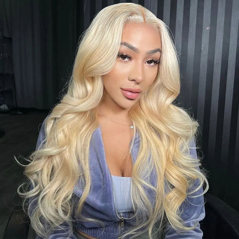 Pre-Plucked Wear Go Glueless Wig 613 Blonde Pre Cut 4x6 HD Lace Closure Body Wave Human Hair Wig-Alididihair