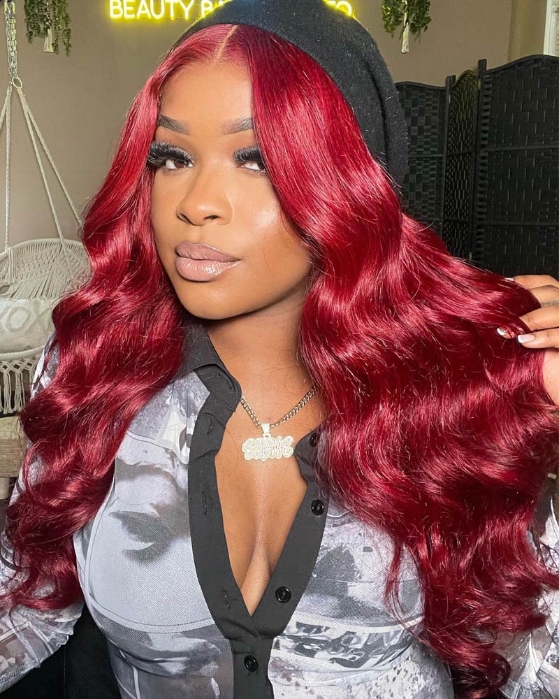 Wear-And-Go-Wig-4x6-Burgundy-Wig-Human-Hair-for-Women-99j-Transparent-HD-Lace-Frontal-Wig