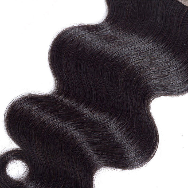 Alididi Body Wave Brazilian Human Hair 4 Bundles Natural Color