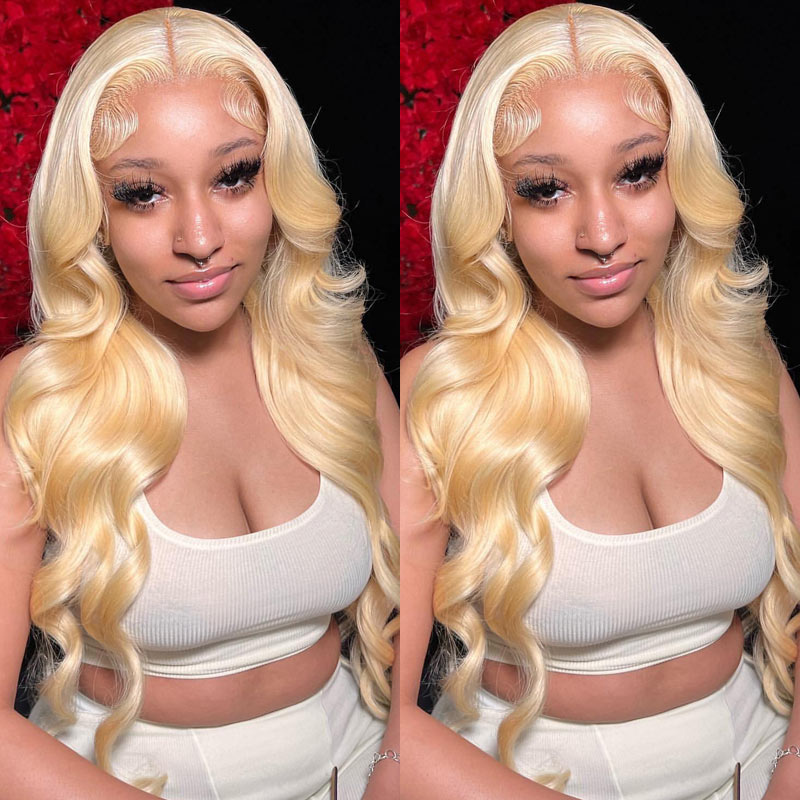 Pre-Plucked Wear Go Glueless Wig 613 Blonde Pre Cut 4x6 HD Lace Closure Body Wave Human Hair Wig-Alididihair