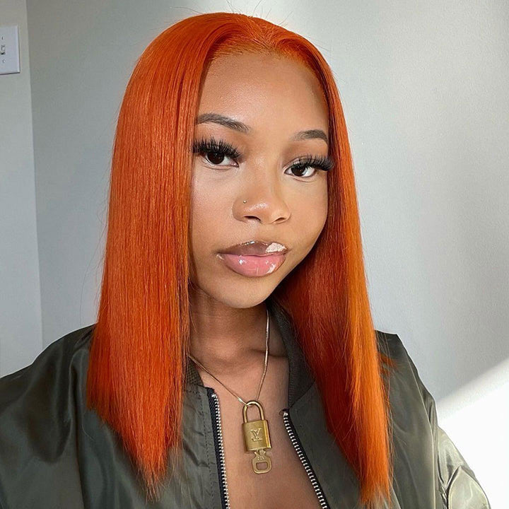ginger-color-13x4-Short-Bob-Transparent-Lace-Frontal-Wigs-for-Black-Women