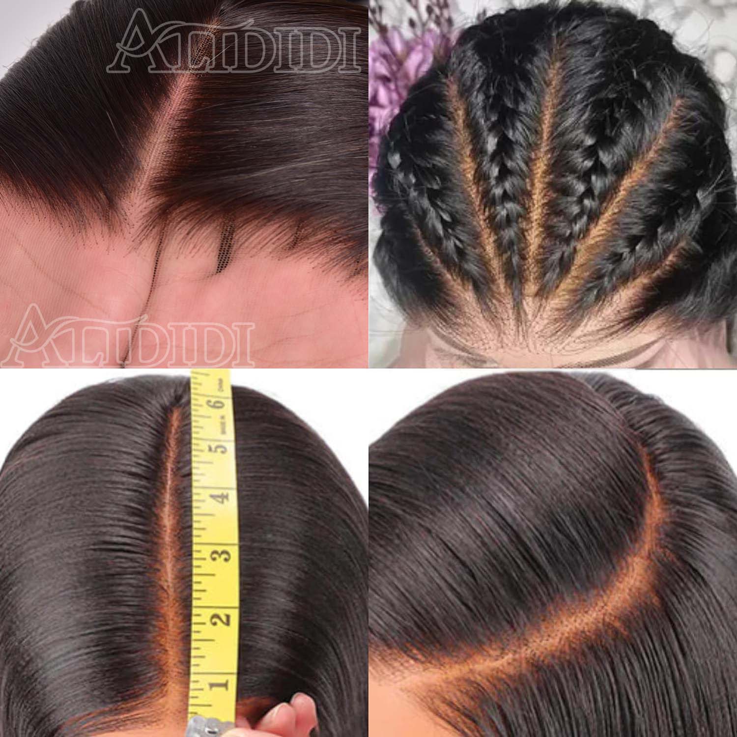 $159 24'' Deep Wave Wigs 13x4 Lace Frontal Wig 100% Human Hair Pre Plucked Natural Hairline--No code Needed