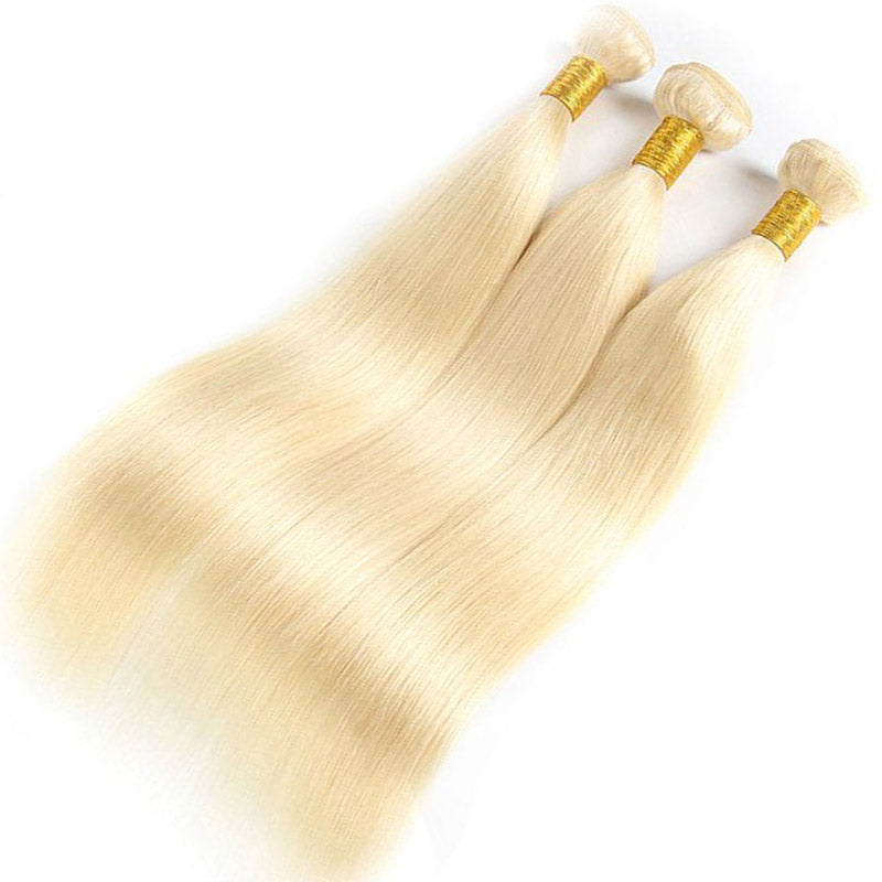 Alididi 613 Blonde 3Bundles Long Straight Hair 100% Virgin Human Hair