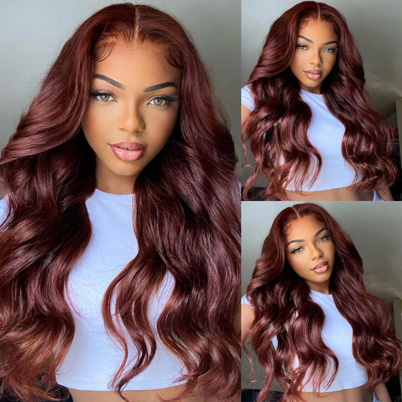 13x4-Reddish-Brown-HD-Lace-Front-Human-Hair-Wigs-Auburn-Body-Wave-Transparent-Lace-Wig-alididihair