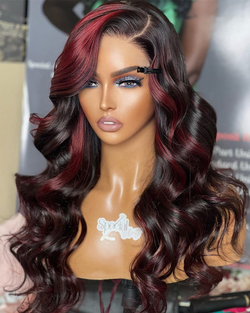 13x4-hd-transparent-lace-frontal-wig-body-wave-black-hair-with-highlights