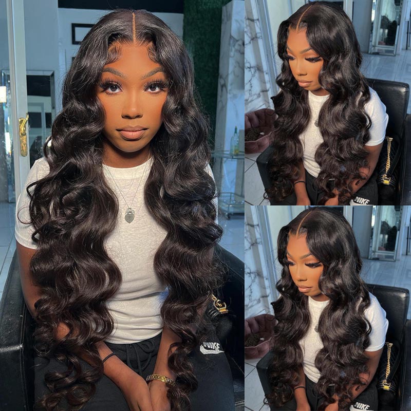 Flash Sale:180% Density Body Wave Hair 5x5 Transparent Lace Closure Wig-Alididihair