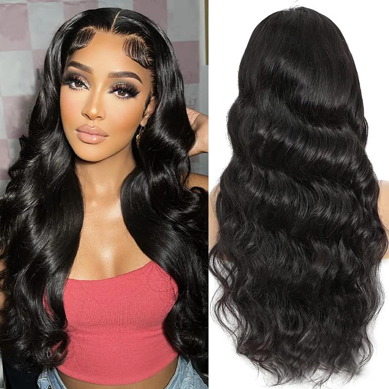 Flash Sale:180% Density Body Wave Hair 5x5 Transparent Lace Closure Wig-Alididihair