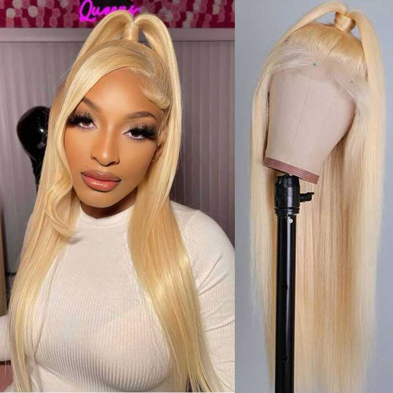 613-Lace-Front-Wig-Human-Hair-Pre-Plucked-Brazilian-Straight-Wig-For-Women-613-Frontal-Wig
