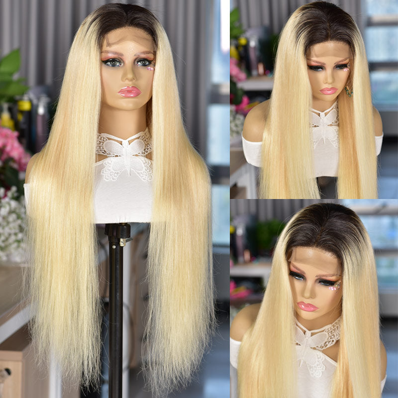 613-Ombre-Human-Hair-wig-Blonde-With-Dark-Roots-Lace-Front-Wigs-Pre-plucked-Hairline-alididihair