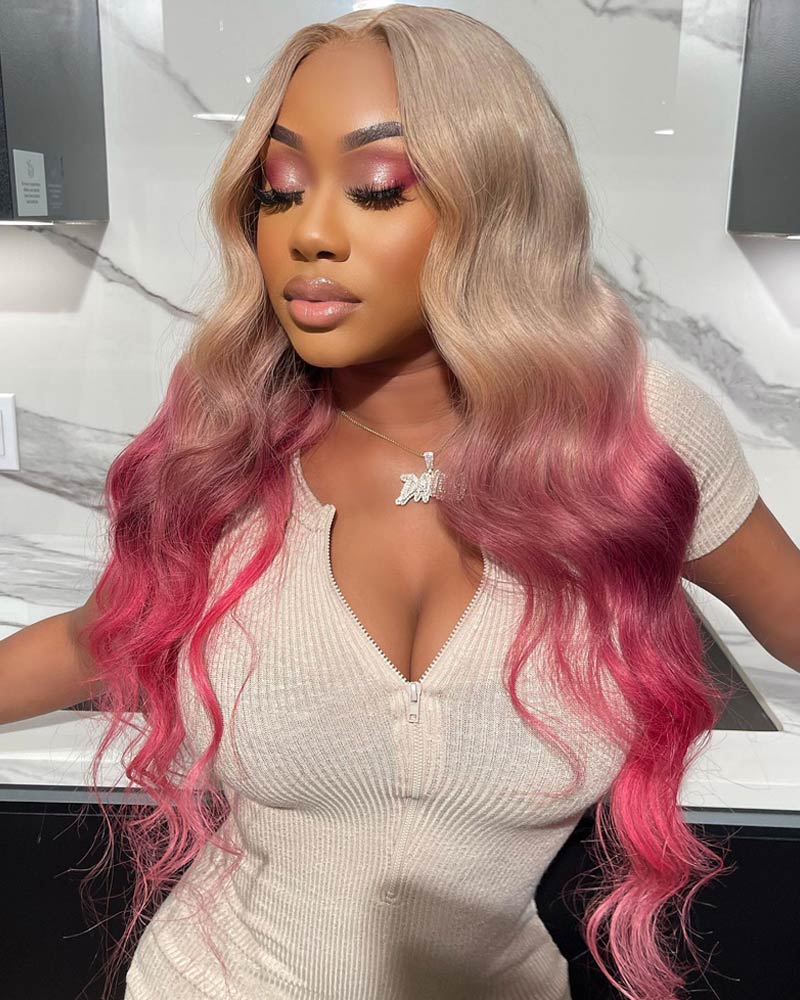 Blonde-With-Pink-Color-13x4-Hd-Lace-Frontal-Body-Wave-Ombre-Human-Hair-Wigs-Pre-Plucked-With-Baby-Hair-alididihair