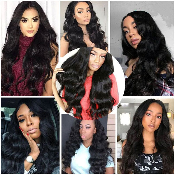 Body Wave Brazilian Human Hair Bundles Natural Color Alididihair