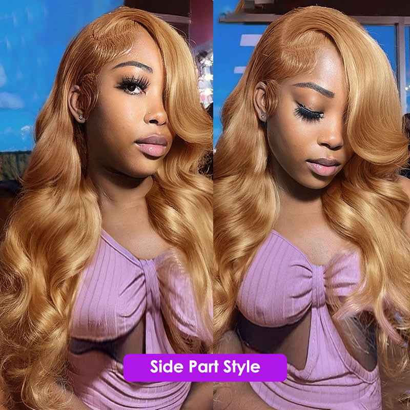 Alididi Body Wave #27 13x4/4x4 HD Transparent Lace Front Wigs Brazilian Body Wave Human Hair