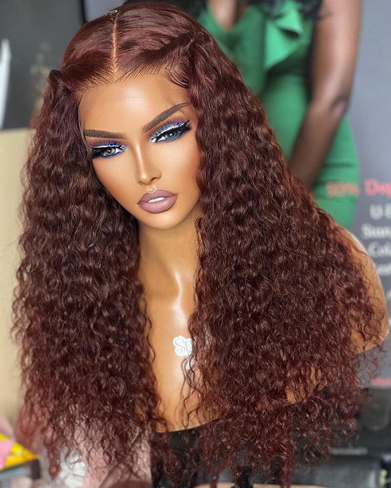 Reddish-Brown-Jerry-Curly-Human-Hair-Wigs-for-Women-13x4-HD-Transparent-Lace-Frontal-Wigs
