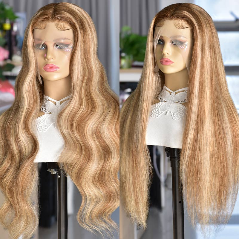 honey-blonde-highlights-wig-13x4-Lace-Front-Wigs-Human-Hair